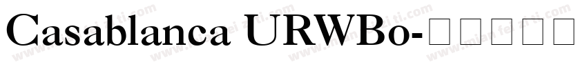 Casablanca URWBo字体转换